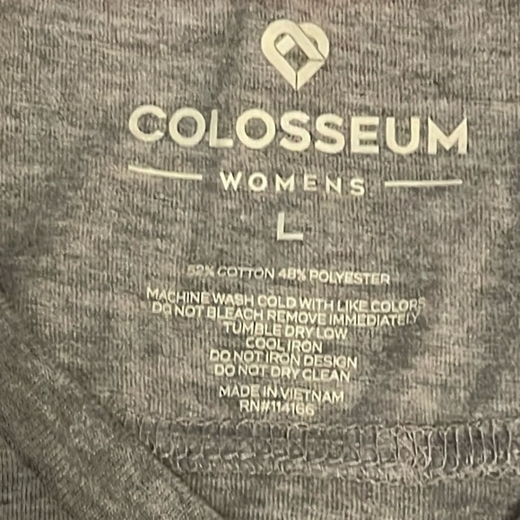 COLOSSEUM Ladies SS , THE CITY LOUISVILLE‎ CARDINALS with LOGO TEE SZ LARGE GRAY - Picture 4 of 12